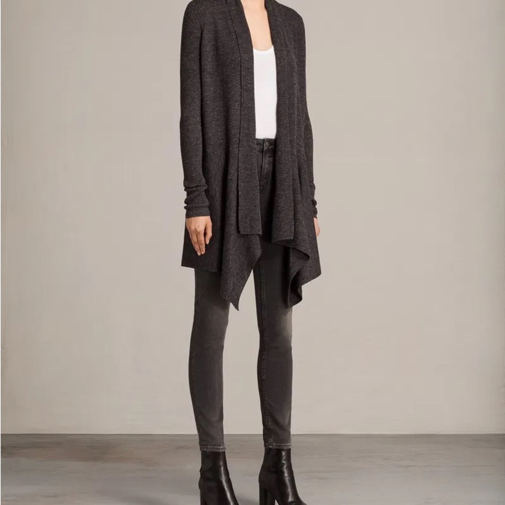 Wool allsaints cardigan size small, new